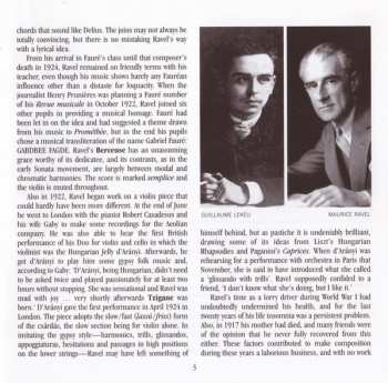 CD Maurice Ravel: Complete Music For Violin & Piano / Sonata