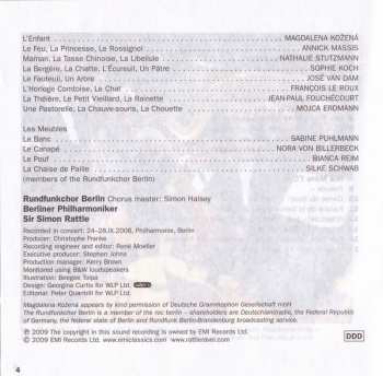 CD Berliner Philharmoniker: L'enfant Et Les Sortilèges etc.