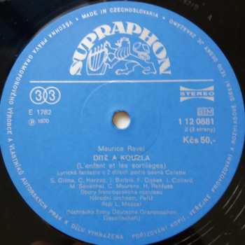 2LP/Doos Maurice Ravel: Dítě a kouzla / Španělská hodinka