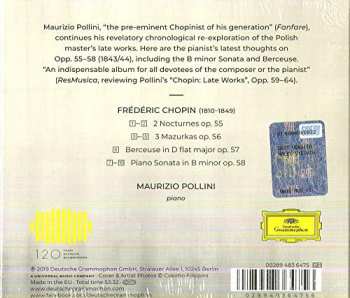CD Frédéric Chopin: Nocturnes Op. 55 | Mazurkas Op. 56 | Berceuse Op. 57 | Sonata Op. 58