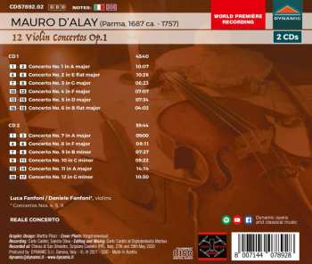 2CD Mauro D'alay: 12 Violin Concertos Op. 1