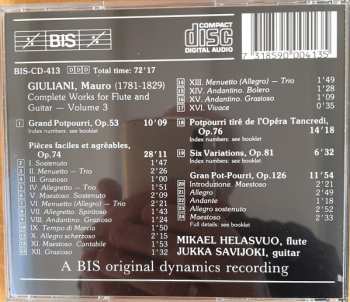 CD Mauro Giuliani: The Complete Works For Flute And Guitar - Volume 3