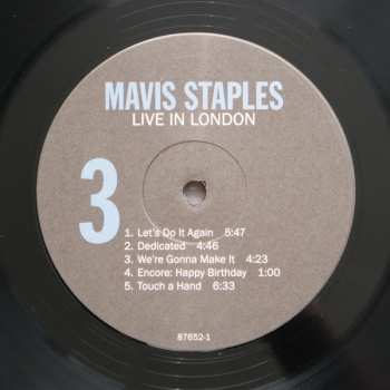 2LP Mavis Staples: Live In London