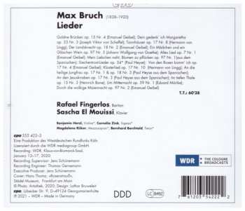 CD Max Bruch: Lieder