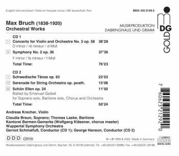 2CD Max Bruch: Orchestral Works