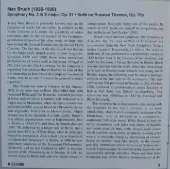 CD Max Bruch: Symphony No. 3 / Suite On Russian Themes