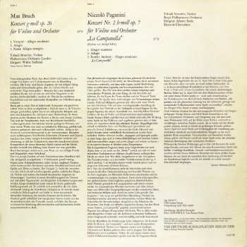 LP Max Bruch: Violinkonzert G-moll Op. 26 / Violinkonzert Nr. 2 H-moll "La Campanella"