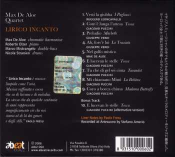 CD Max De Aloe Quartet: Lirico Incanto