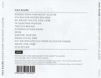 CD Max Raabe: Küssen Kann Man Nicht Alleine