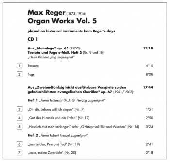 2SACD Max Reger: Organ Works Vol. 5