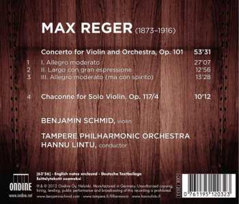 CD Max Reger: Violin Concerto · Chaconne