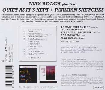 CD Max Roach Plus Four: Quiet As It's Kept + Parisian Sketches