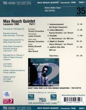 CD Max Roach Quintet: Lausanne 1960 Part 1