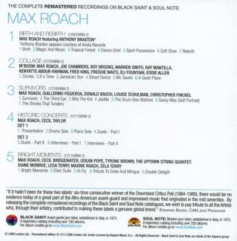 6CD/Doos Max Roach: The Complete Remastered Recordings On Black Saint & Soul Note
