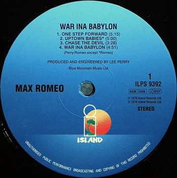 LP The Upsetters: War Ina Babylon