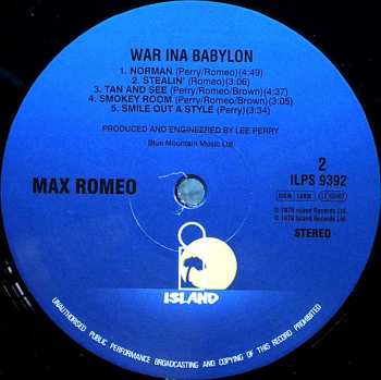 LP The Upsetters: War Ina Babylon