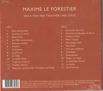 2CD Maxime Le Forestier: On A Fini Par Trouver Une Date DIGI