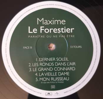 LP Maxime Le Forestier: Paraître Ou Ne Pas Être
