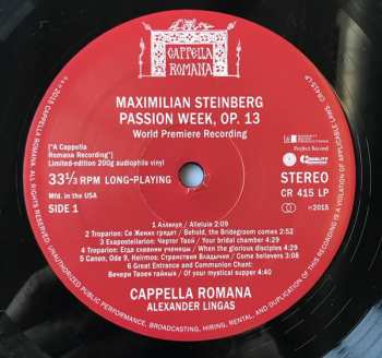 LP Maximilian Steinberg: Passion Week