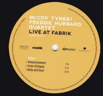 3LP McCoy Tyner / Freddie Hubbard Quartet: Live At Fabrik Hamburg 1986