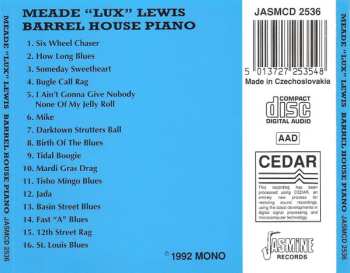 CD Meade "Lux" Lewis: Barrel House Piano