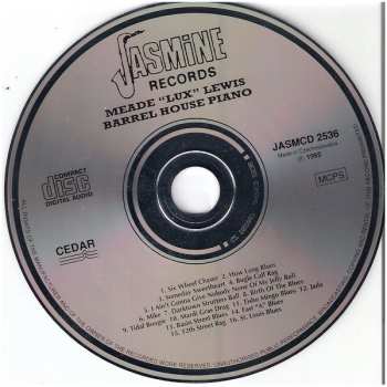 CD Meade "Lux" Lewis: Barrel House Piano