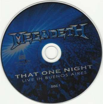 2CD Megadeth: That One Night: Live In Buenos Aires