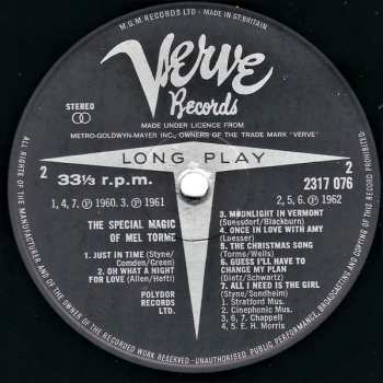 LP Mel Tormé: The Special Magic Of Mel Tormé