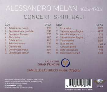 2CD Alessandro Melani: Concerti Spirituali