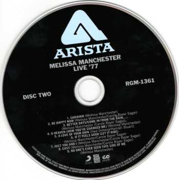 2CD Melissa Manchester: Live ‘77