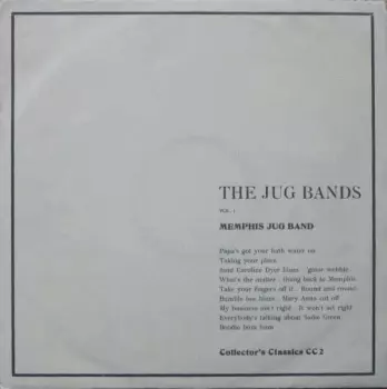 Memphis Jug Band: The Jug Bands Vol. 1 