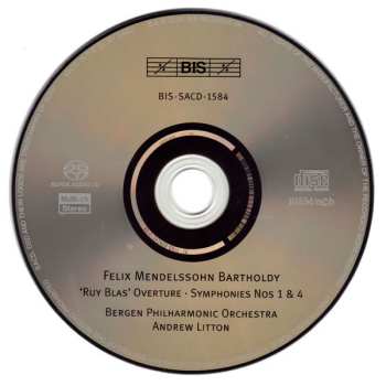 SACD Felix Mendelssohn-Bartholdy: Symphonies Nos 1 And 4