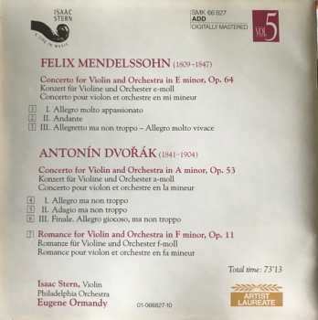CD Antonín Dvořák: Violin Concertos