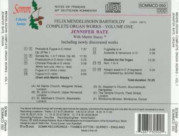 CD Felix Mendelssohn-Bartholdy: Complete Organ Works Volume One