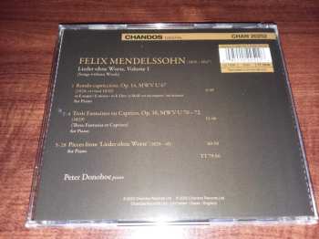 CD Felix Mendelssohn-Bartholdy: Songs Without Words, Volume 1 (Lieder Ohne Worte)