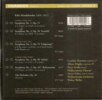 3CD/Doos Philharmonia Chorus:  Symphonies