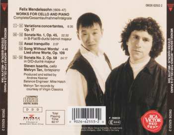 CD Felix Mendelssohn-Bartholdy: Works For Cello And Piano Complete