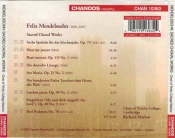 CD Felix Mendelssohn-Bartholdy: Sacred Choral Works