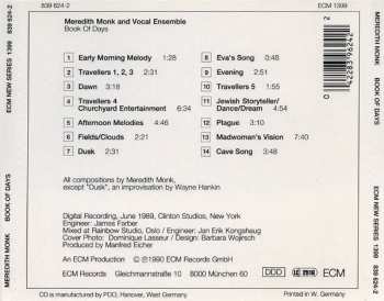 CD Meredith Monk: Book Of Days