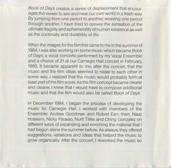 CD Meredith Monk: Book Of Days