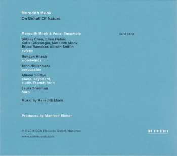 CD Meredith Monk: On Behalf Of Nature