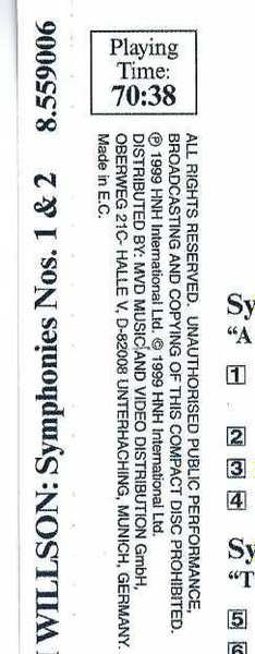 CD William Stromberg: Symphony No. 1 In F Minor, "A Symphony Of San Francisco" / Symphony No. 2 In E Minor, "The Missions Of California"