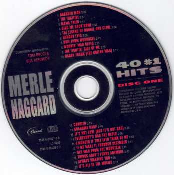 2CD Merle Haggard: 40 #1 Hits
