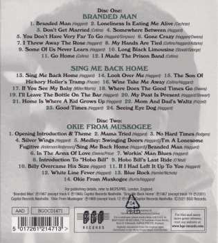 2CD Merle Haggard: Branded Man / Sing Me Back Home / Okie From Muskogee (Recorded Live)