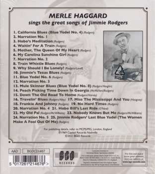 CD Merle Haggard: Same Train, A Different Time (Merle Haggard Sings The Great Songs Of Jimmie Rodgers)