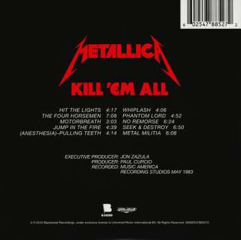 CD Metallica: Kill 'Em All DIGI