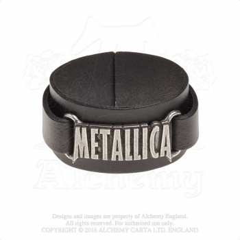 Merch Metallica: Leren Armband Logo Metallica