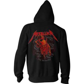 Merch Metallica: Metallica Unisex Pullover Hoodie: Skull Screaming Red (back Print) (small) S