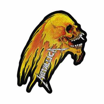 Merch Metallica: Patch Flaming Skull Cut-out 