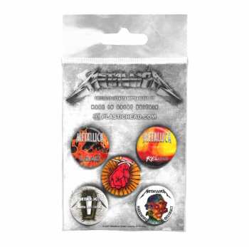 Merch Metallica: Set Badges Albums 1996-2016 Button Badge Set